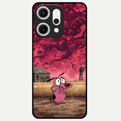  Courage Under Sky Glass Case For Oppo Reno 14 Pro back cover – full design glossy printed glass finish