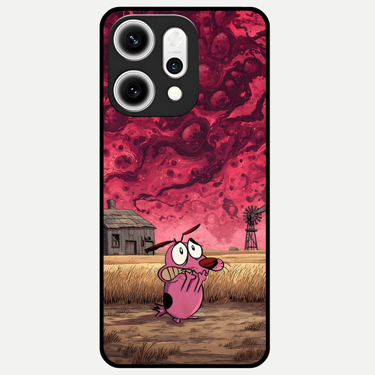  Courage Under Sky Glass Case For Oppo Reno 14 Pro back cover – full design glossy printed glass finish