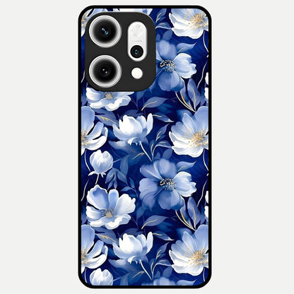  Cute Floral Patterns Glass Case For Oppo Reno 14 Pro back cover – full design glossy printed glass finish