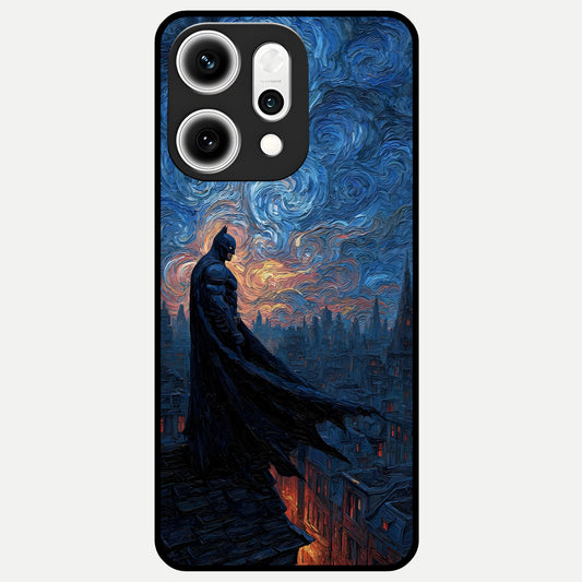  Dark Knight Dusk Glass Case For Oppo Reno 14 Pro back cover – full design glossy printed glass finish