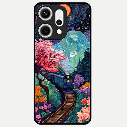  Digital Art Glass Case For Oppo Reno 14 Pro back cover – full design glossy printed glass finish