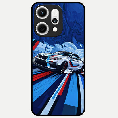  Drift Power Rush Glass Case For Oppo Reno 14 Pro back cover – full design glossy printed glass finish