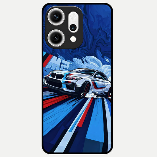  Drift Power Rush Glass Case For Oppo Reno 14 Pro back cover – full design glossy printed glass finish