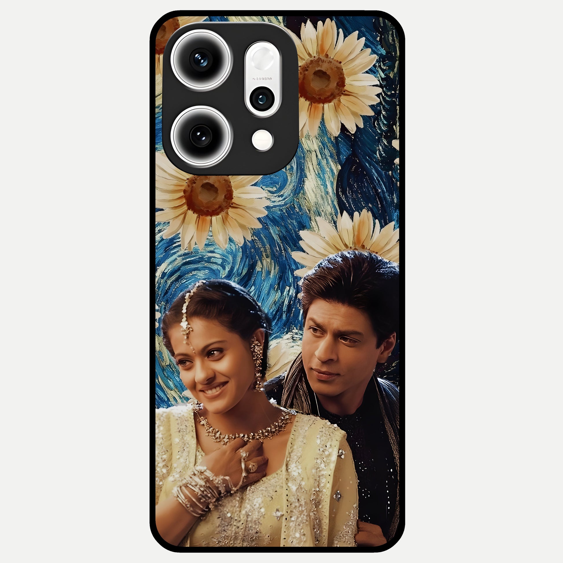  Eternal Love Story Glass Case For Oppo Reno 14 Pro back cover – full design glossy printed glass finish