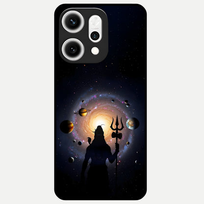  Galactic Shiva Vision Glass Case For Oppo Reno 14 Pro back cover – full design glossy printed glass finish