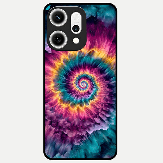  Galactic Spiral Burst Glass Case For Oppo Reno 14 Pro back cover – full design glossy printed glass finish