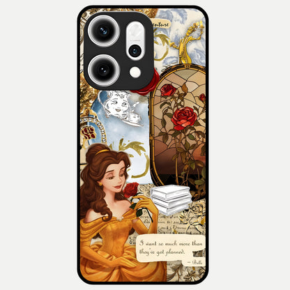  Golden Dream Belle Glass Case For Oppo Reno 14 Pro back cover – full design glossy printed glass finish