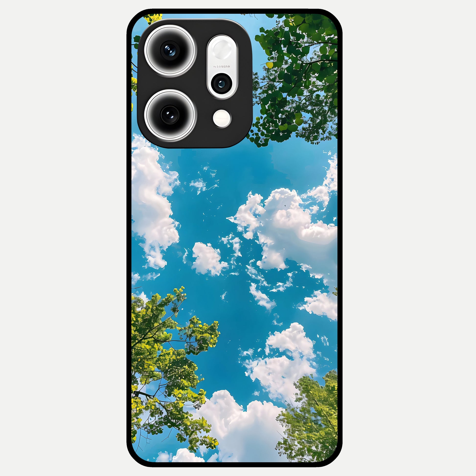  Green Moon Energy Glass Case For Oppo Reno 14 Pro back cover – full design glossy printed glass finish