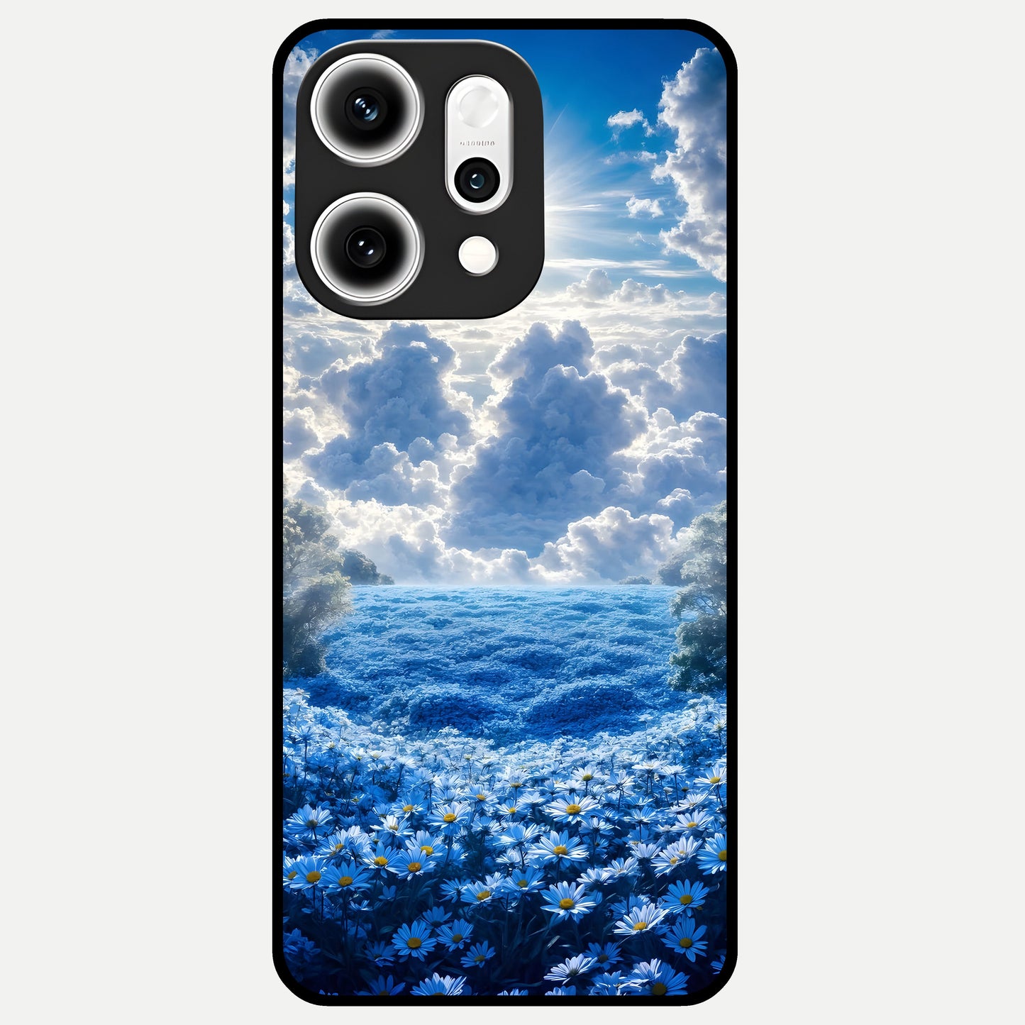  Heavenly Daisy Horizon Glass Case For Oppo Reno 14 Pro back cover – full design glossy printed glass finish