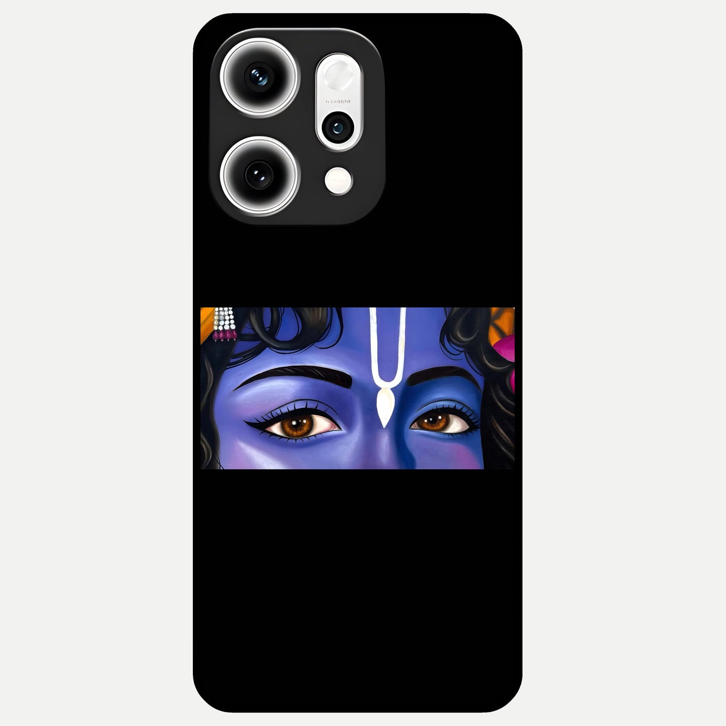  Krishna Eye Glass Case For Oppo Reno 14 Pro back cover – full design glossy printed glass finish