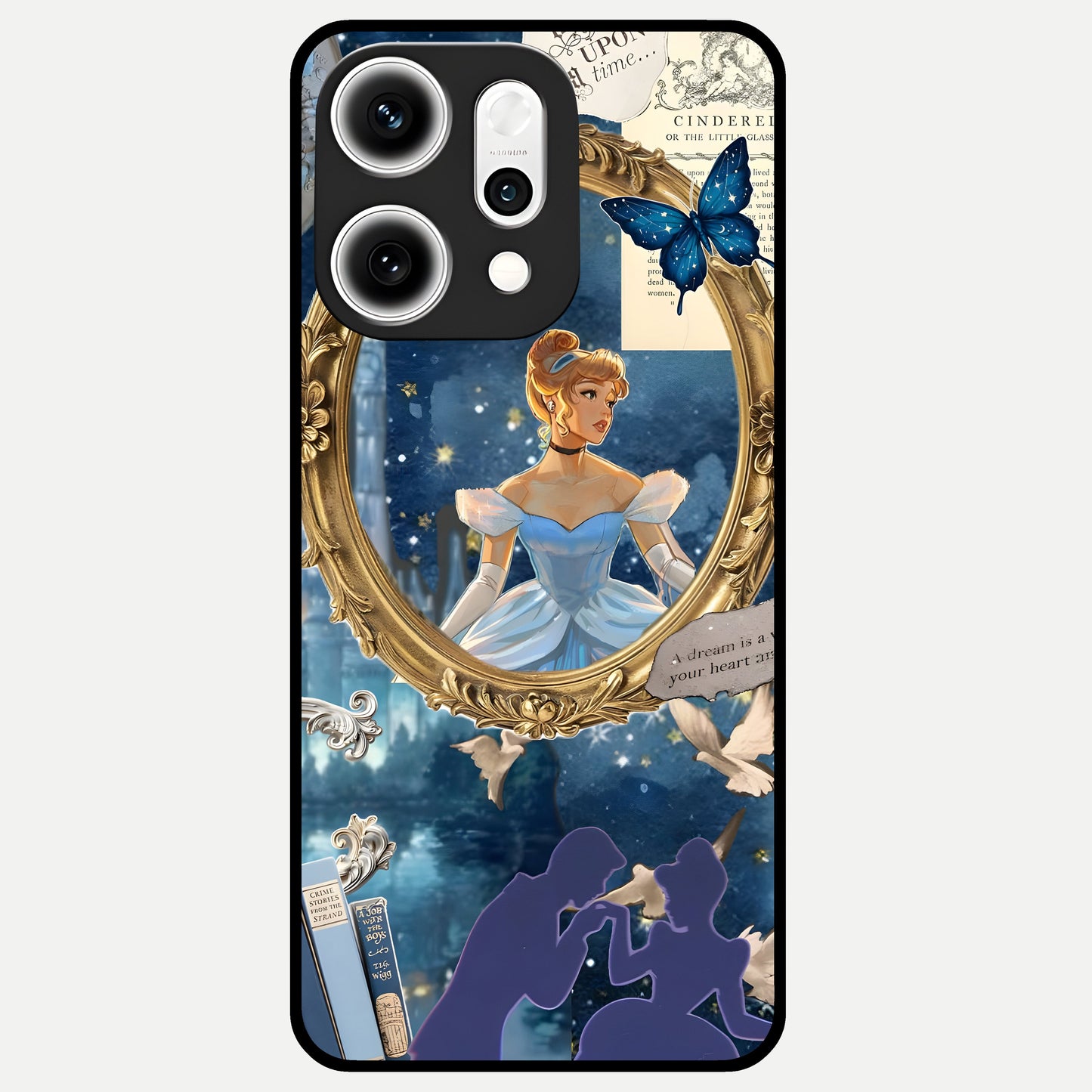  Midnight Queen Glass Case For Oppo Reno 14 Pro back cover – full design glossy printed glass finish