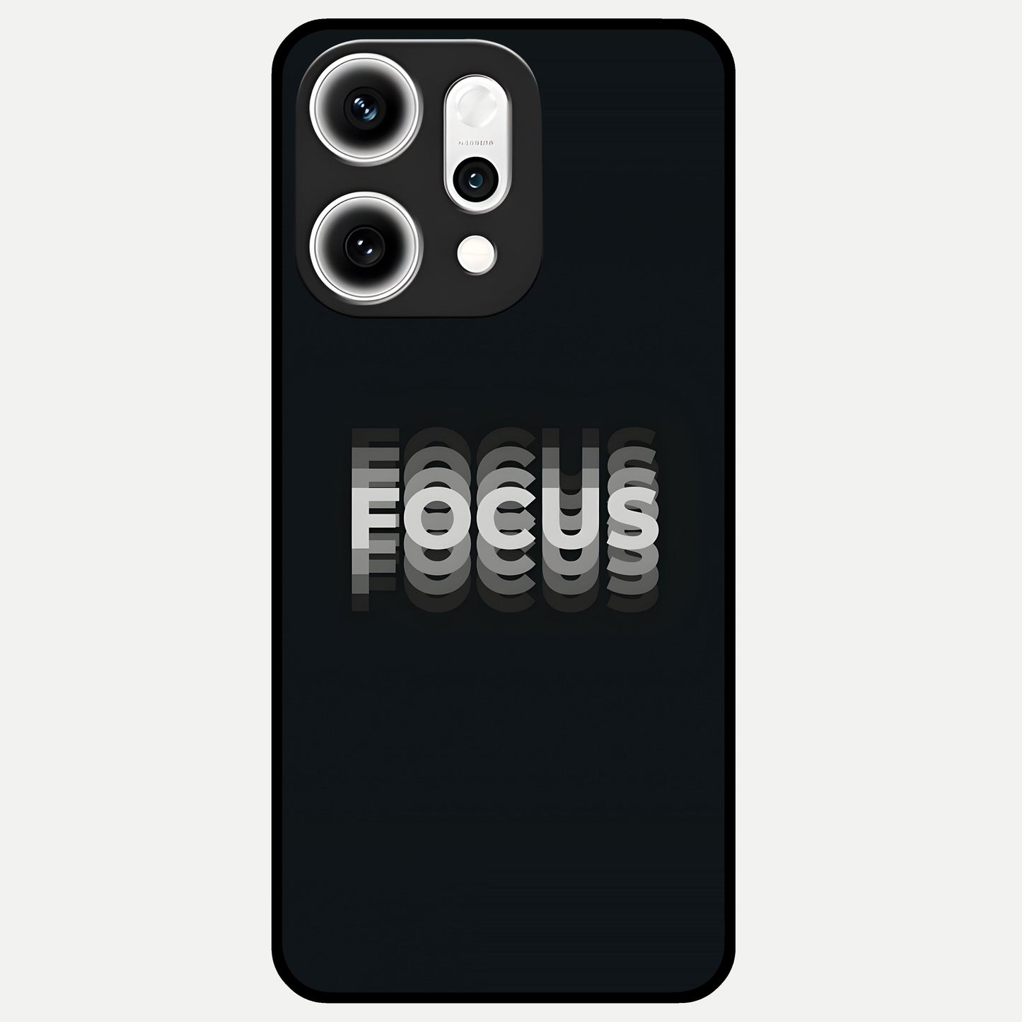  Mono Focus Vision Glass Case For Oppo Reno 14 Pro back cover – full design glossy printed glass finish
