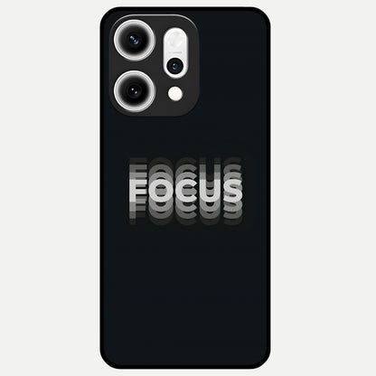  Mono Focus Vision Glass Case For Oppo Reno 14 Pro back cover – full design glossy printed glass finish