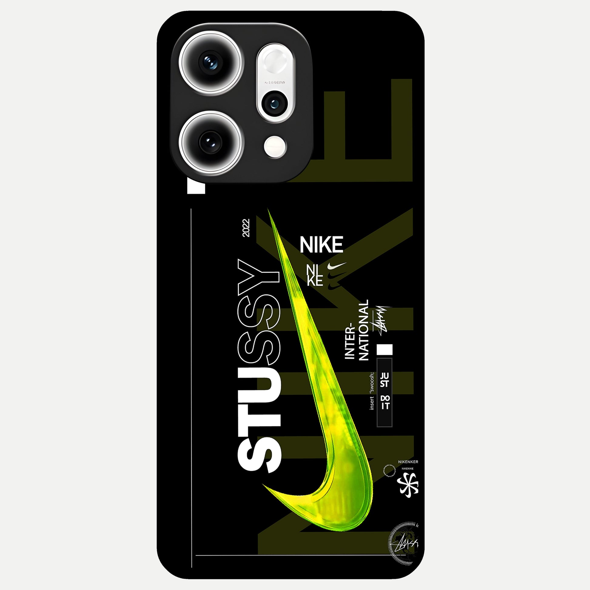  Neon Street Edition Glass Case For Oppo Reno 14 Pro back cover – full design glossy printed glass finish
