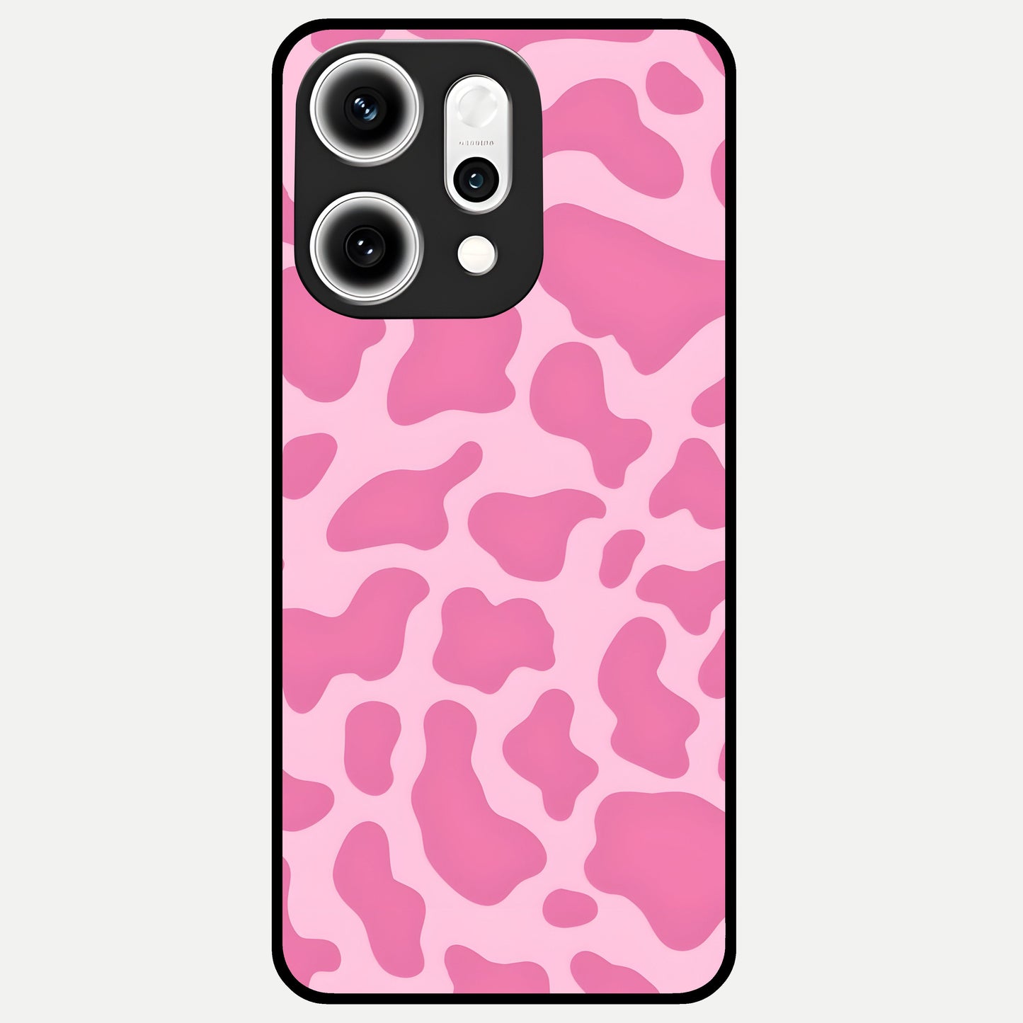  Pinkish Scenery Glass Case For Oppo Reno 14 Pro back cover – full design glossy printed glass finish