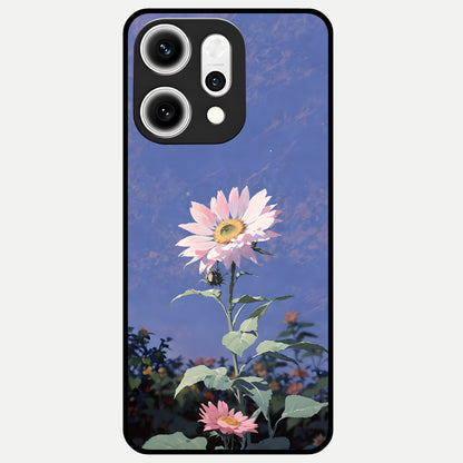  Pink Shells Outline Glass Case For Oppo Reno 14 Pro back cover – full design glossy printed glass finish