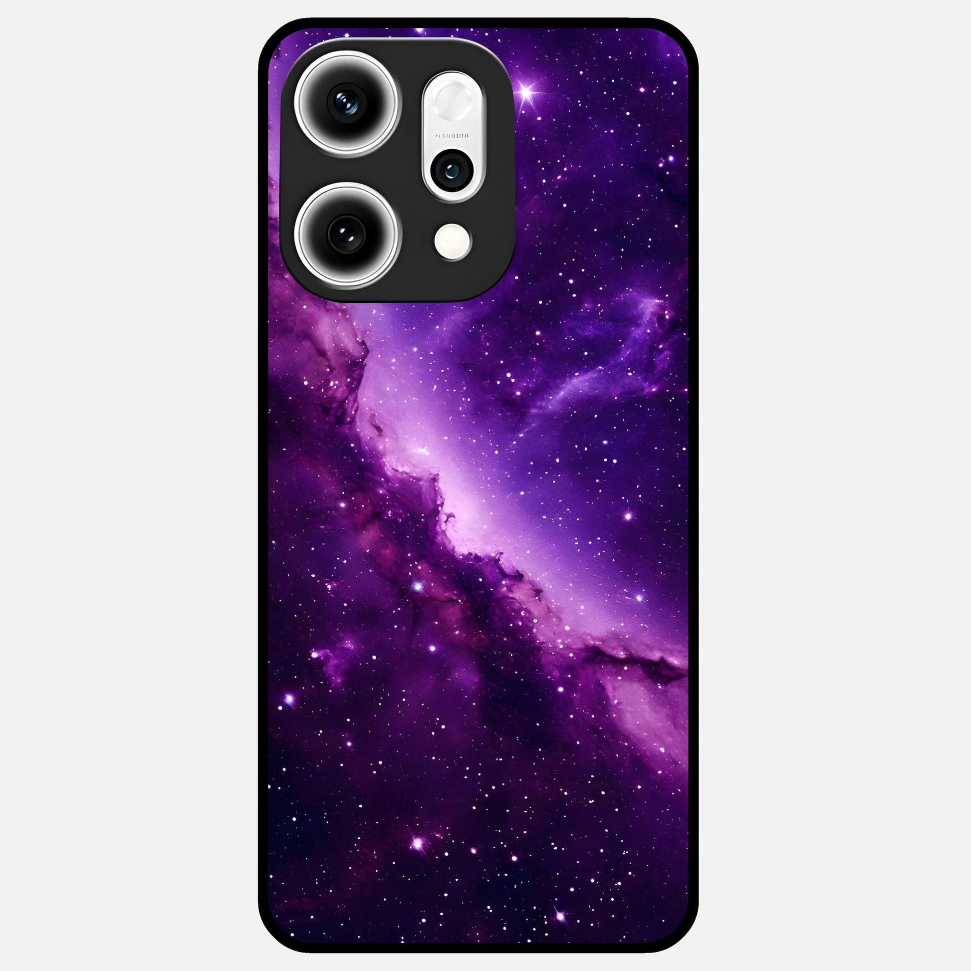  Purple Shade Sky Glass Case For Oppo Reno 14 Pro back cover – full design glossy printed glass finish