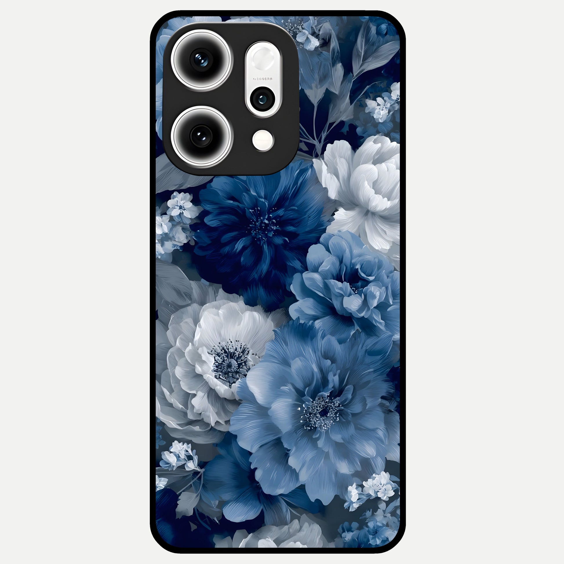  Royal Bloom Garden Glass Case For Oppo Reno 14 Pro back cover – full design glossy printed glass finish
