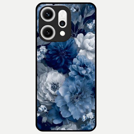  Royal Bloom Garden Glass Case For Oppo Reno 14 Pro back cover – full design glossy printed glass finish