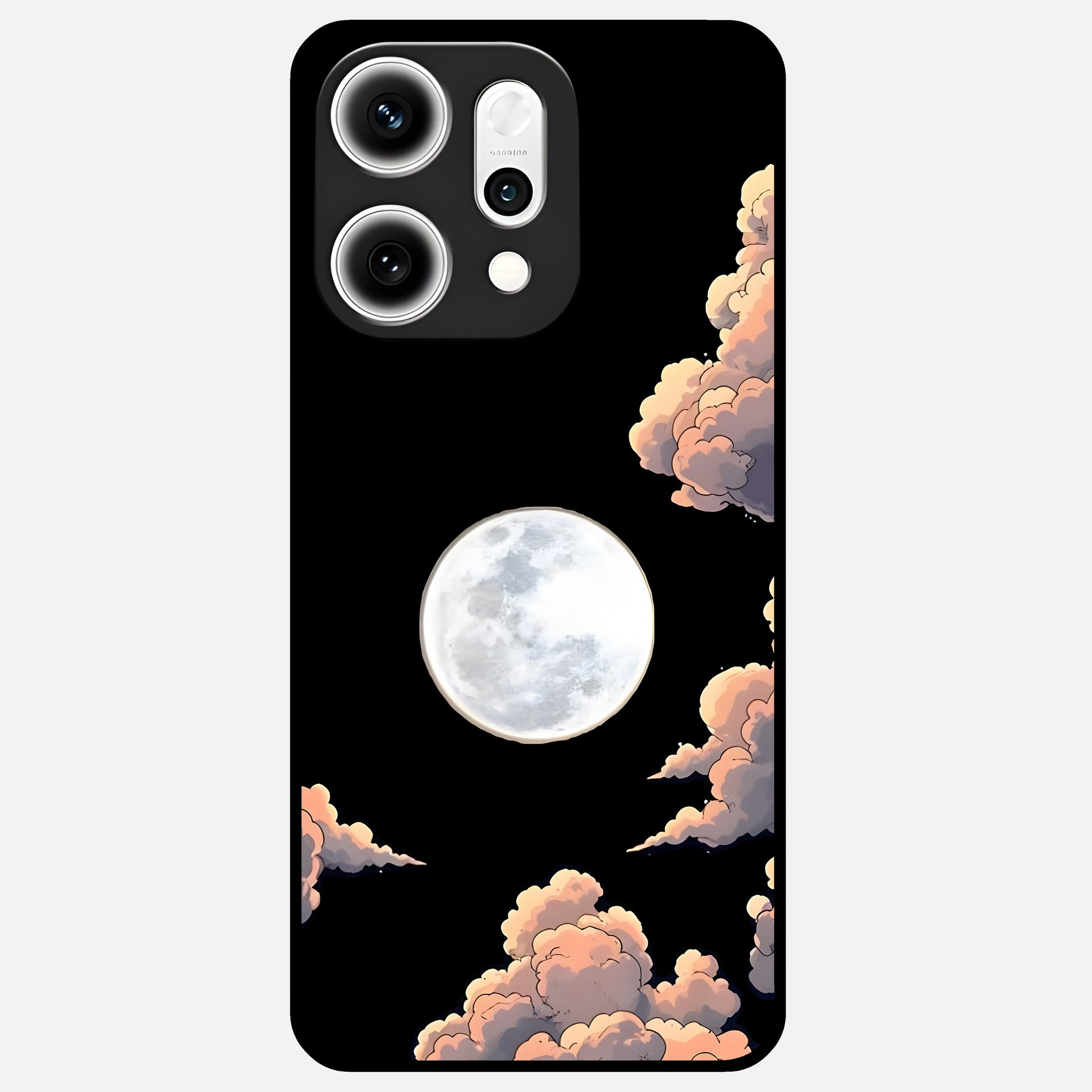  Shade Cloud Moon Glass Case For Oppo Reno 14 Pro back cover – full design glossy printed glass finish