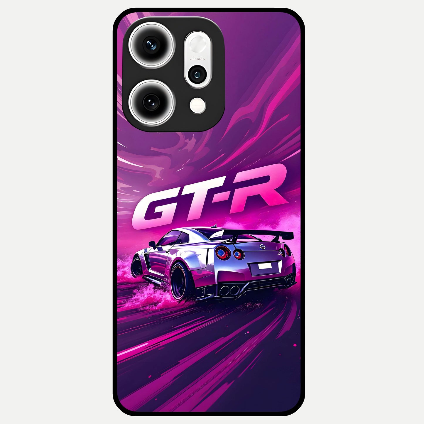  Speed Drift Legend Glass Case For Oppo Reno 14 Pro back cover – full design glossy printed glass finish