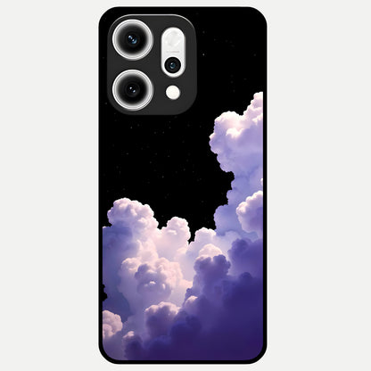  Starlit Night Whispers Glass Case For Oppo Reno 14 Pro back cover – full design glossy printed glass finish