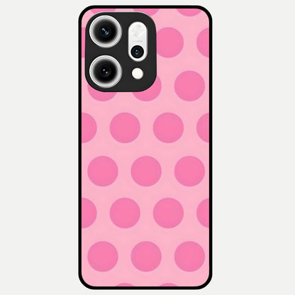  Sweet Dot Dreams Glass Case For Oppo Reno 14 Pro back cover – full design glossy printed glass finish