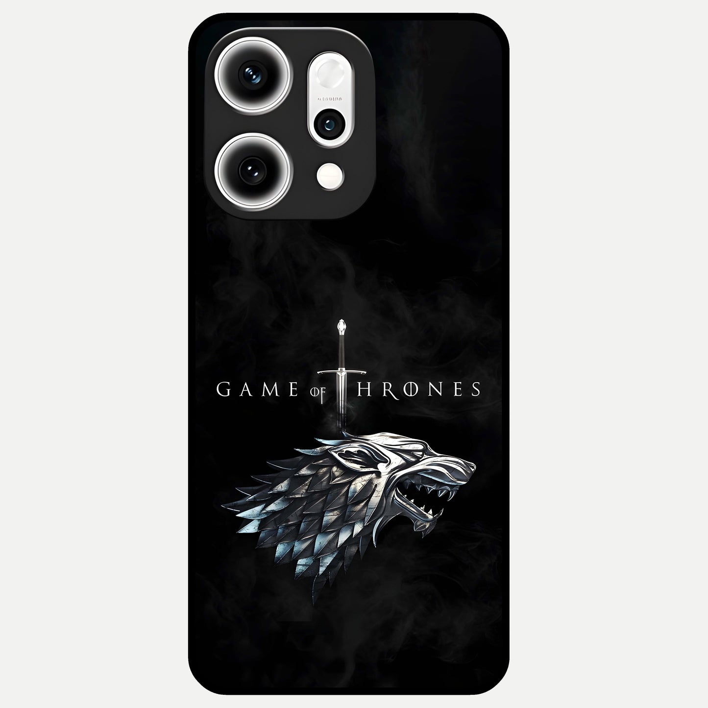  Throne Wolf Legacy Glass Case For Oppo Reno 14 Pro back cover – full design glossy printed glass finish