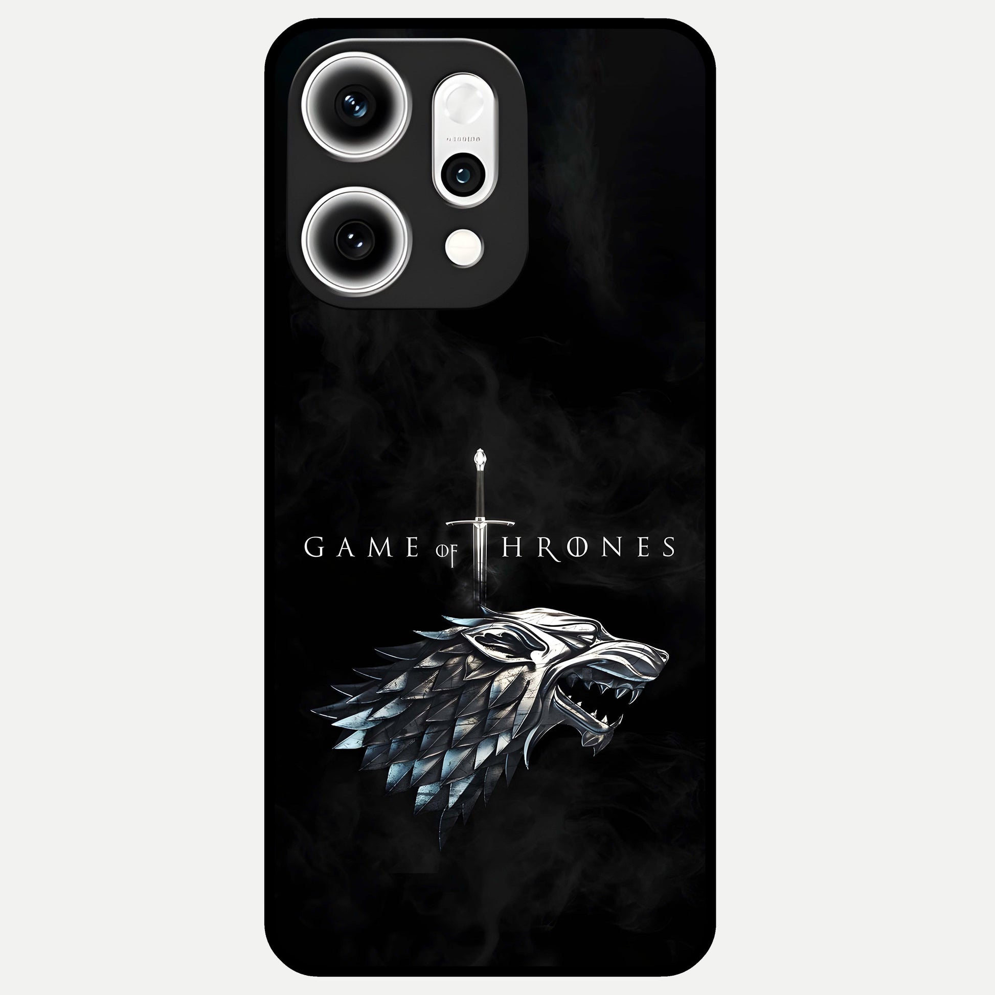  Throne Wolf Legacy Glass Case For Oppo Reno 14 Pro back cover – full design glossy printed glass finish