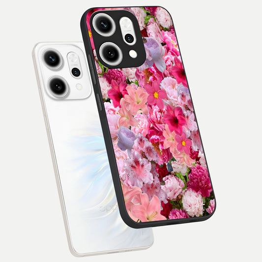  Bloom Crush Fantasy phone case For Oppo Reno 14 Pro showing premium glass back cover with detailed artwork