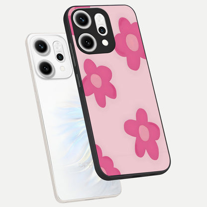  Candy Bloom Dreams phone case For Oppo Reno 14 Pro showing premium glass back cover with detailed artwork