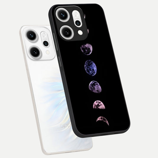 Crimson All Planets phone case For Oppo Reno 14 Pro showing premium glass back cover with detailed artwork