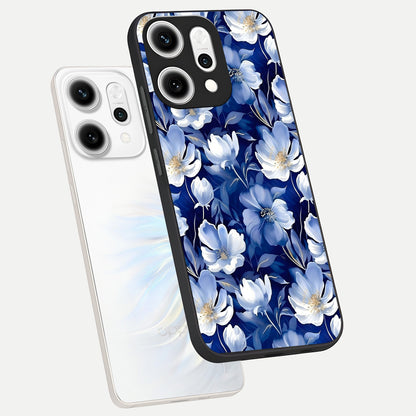 Cute Floral Patterns phone case For Oppo Reno 14 Pro showing premium glass back cover with detailed artwork