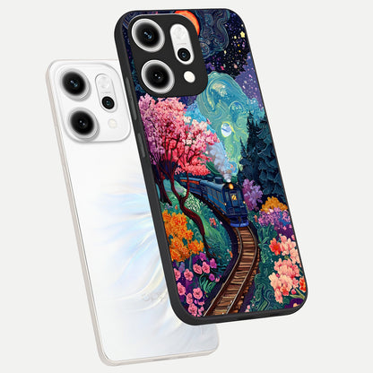  Digital Art phone case For Oppo Reno 14 Pro showing premium glass back cover with detailed artwork