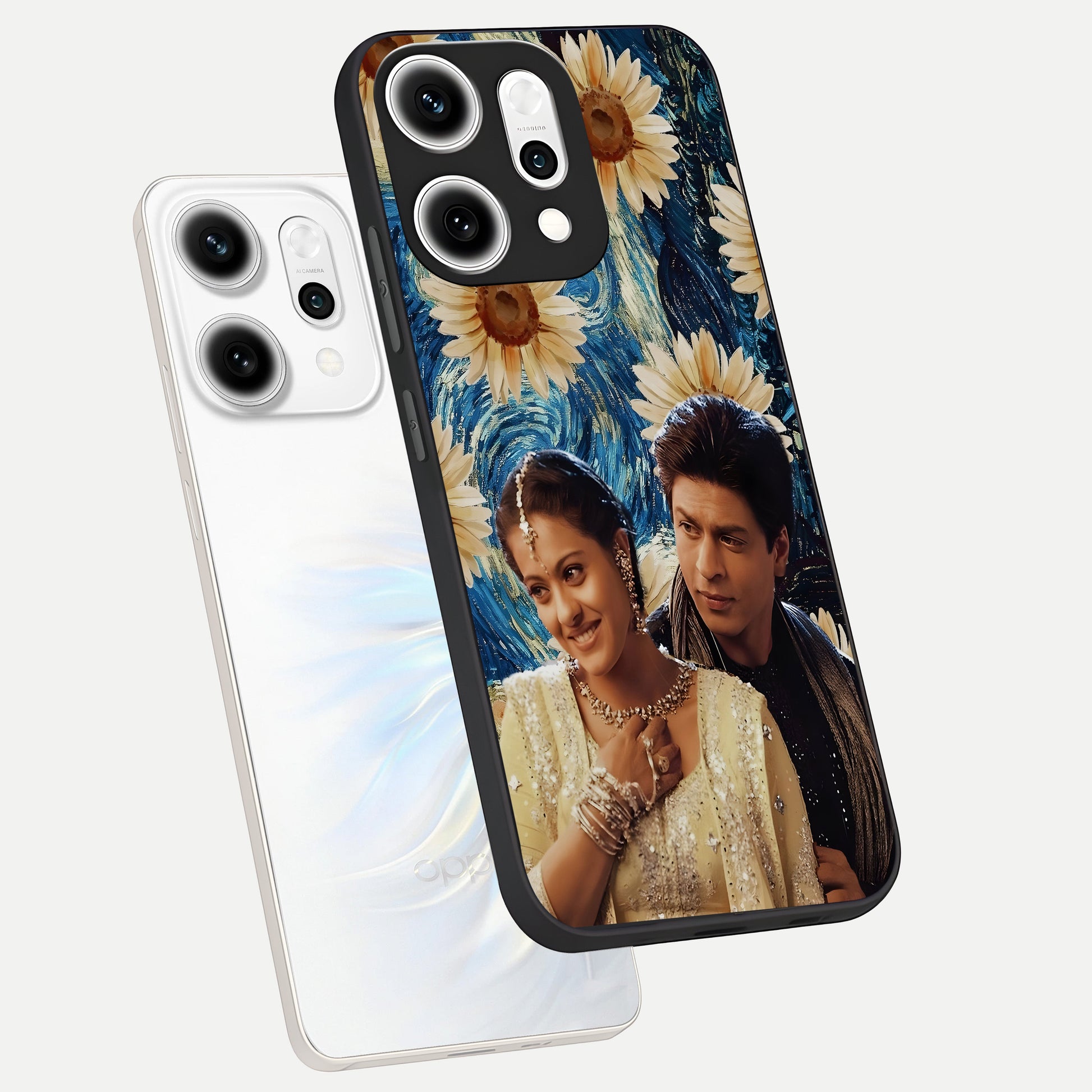  Eternal Love Story phone case For Oppo Reno 14 Pro showing premium glass back cover with detailed artwork