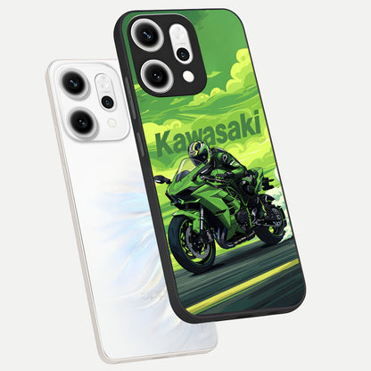  Greenery Sky phone case For Oppo Reno 14 Pro showing premium glass back cover with detailed artwork