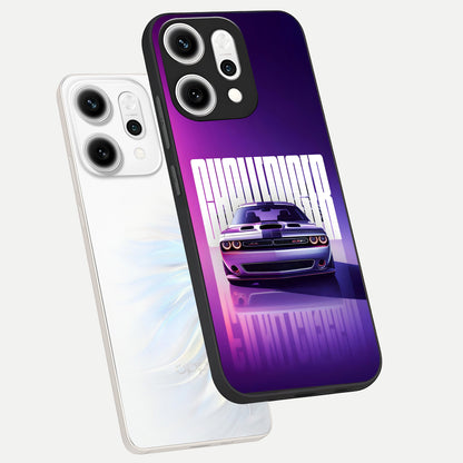  Midnight Muscle Ride phone case For Oppo Reno 14 Pro showing premium glass back cover with detailed artwork