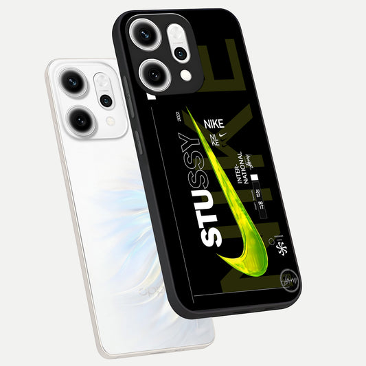  Neon Street Edition phone case For Oppo Reno 14 Pro showing premium glass back cover with detailed artwork
