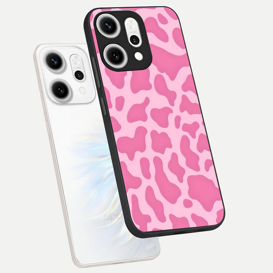  Pinkish Scenery phone case For Oppo Reno 14 Pro showing premium glass back cover with detailed artwork