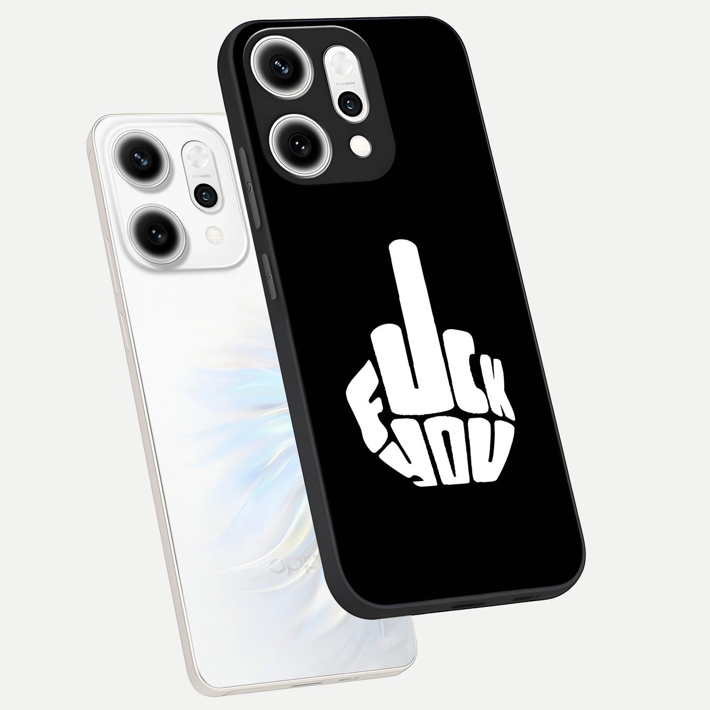  Rebel Mode On phone case For Oppo Reno 14 Pro showing premium glass back cover with detailed artwork