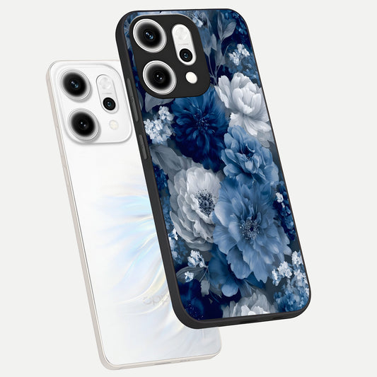  Royal Bloom Garden phone case For Oppo Reno 14 Pro showing premium glass back cover with detailed artwork