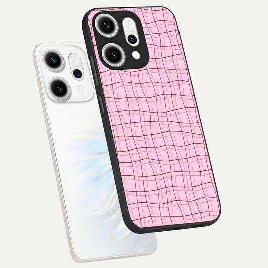  Soft Grid Bliss phone case For Oppo Reno 14 Pro showing premium glass back cover with detailed artwork