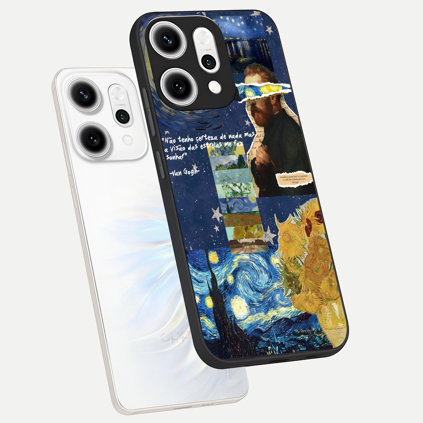  Starry Dream Vision phone case For Oppo Reno 14 Pro showing premium glass back cover with detailed artwork