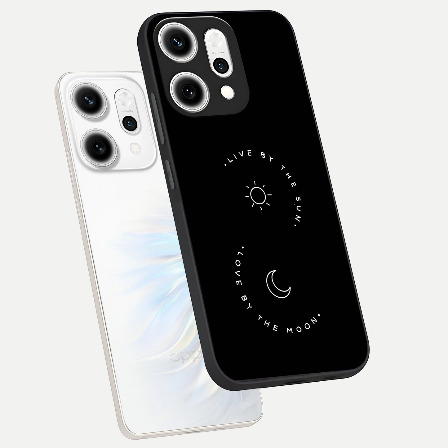  Sunflower Cat Art phone case For Oppo Reno 14 Pro showing premium glass back cover with detailed artwork