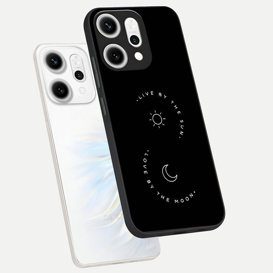  Sunflower Cat Art phone case For Oppo Reno 14 Pro showing premium glass back cover with detailed artwork