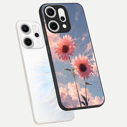  Sun Moon Balance phone case For Oppo Reno 14 Pro showing premium glass back cover with detailed artwork