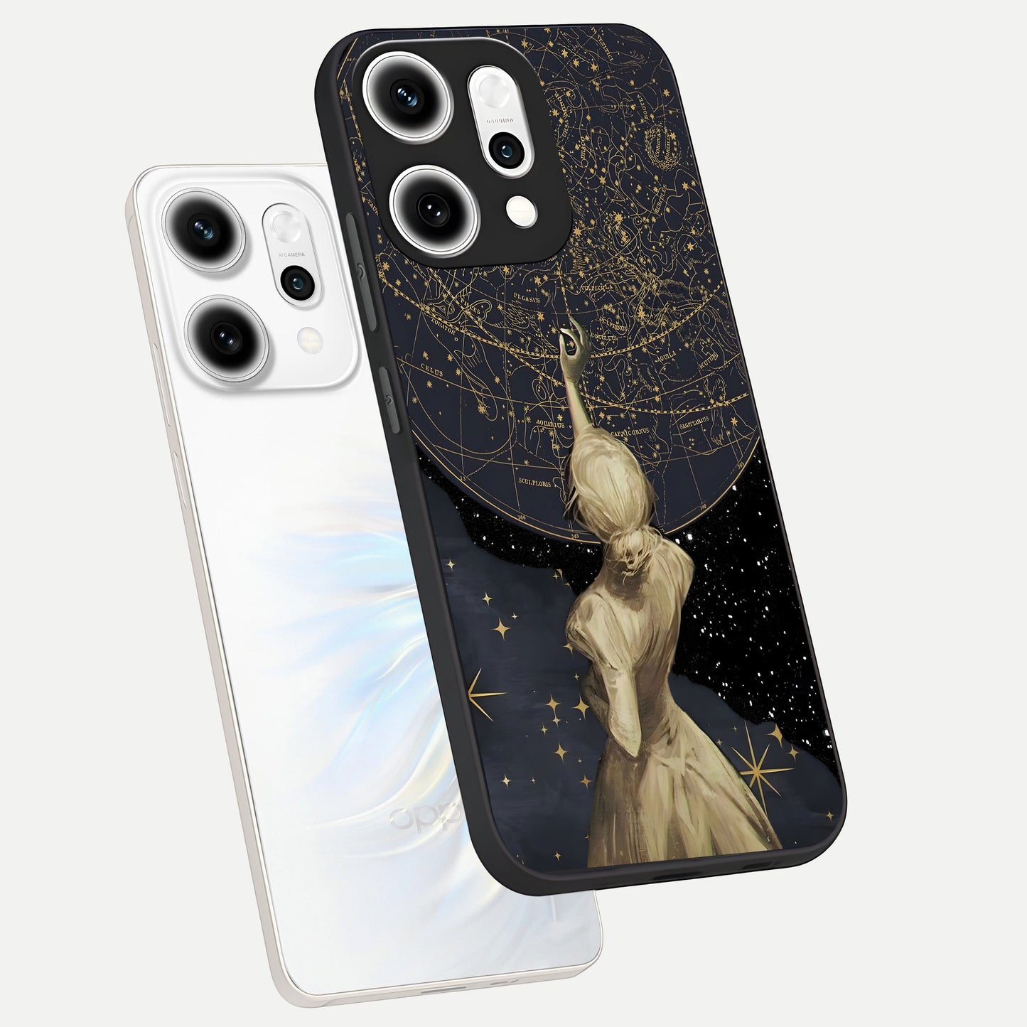  Taylor Swift Girl phone case For Oppo Reno 14 Pro showing premium glass back cover with detailed artwork