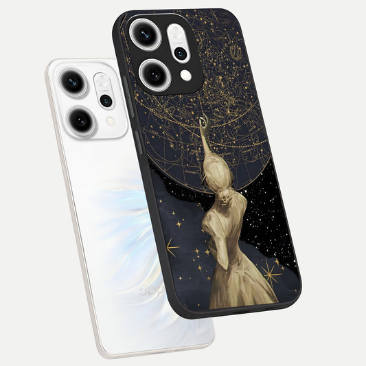  Taylor Swift Girl phone case For Oppo Reno 14 Pro showing premium glass back cover with detailed artwork