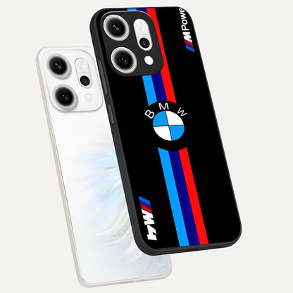  Turbo BMW Beast phone case For Oppo Reno 14 Pro showing premium glass back cover with detailed artwork