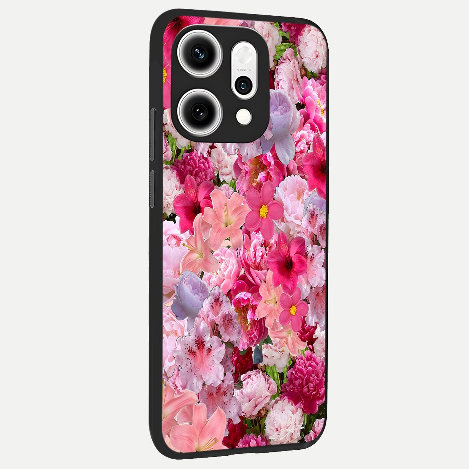  Bloom Crush Fantasy back cover For Oppo Reno 14 Pro slim fit glass case with vibrant aesthetic design